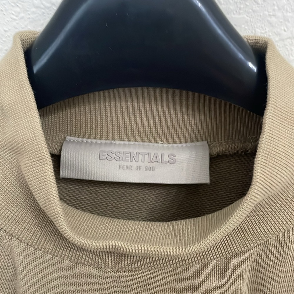 Essentials Crewneck Tunic in Beige - Picture 2 of 3